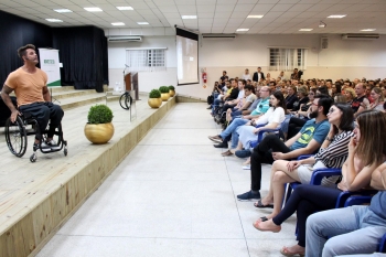 Atleta fala sobre coragem para enfrentar desafios