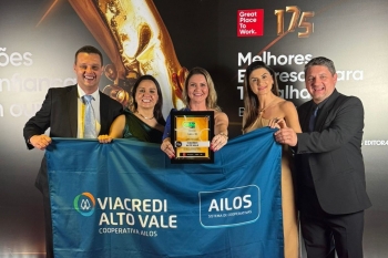 Viacredi Alto Vale está entre as dez melhores empresas para trabalhar no Brasil